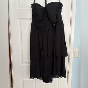 Elegant Black Strapless Dress